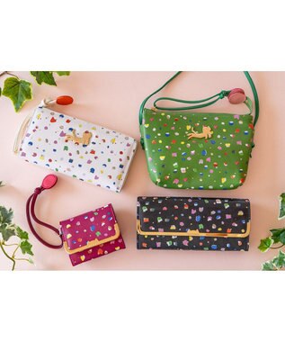 tsumori chisato CARRY てんてん ミニ財布 3つ折り財布 ボルドー