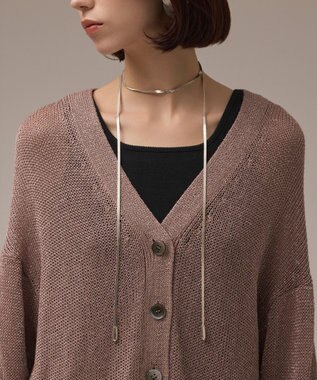 ラメルーズニットカーディガン