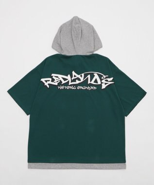 WEGO 【接触冷感/ユニセックス着用ITEM】エンボスロゴグラフィックTPK（SS） ダークグリーン