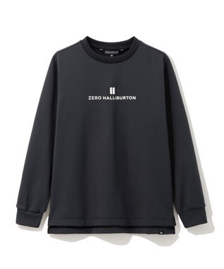 ZERO HALLIBURTON 【洗える】超軽量ロングスウェット 82747 軽い トレーナーストレッチ 保温 ゴルフ ZHG-W10a ブラック