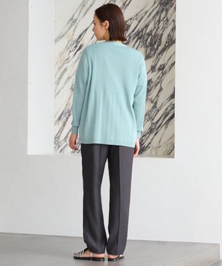 自由区 【洗える・XSサイズあり】ハイツイストコットンアセテート カーディガン ミント系