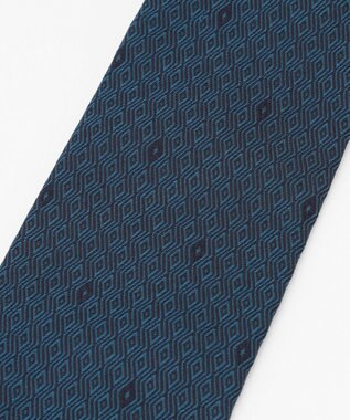 JOSEPH ABBOUD 【イタリア素材・日本縫製】トーナルクレストジャカード ネクタイ ネイビー系7