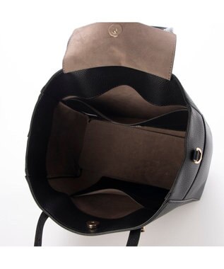 UNBILLION 【テレビ ドラマ着用アイテム】カシュカシュ cachecache / 横型金具ポイント2wayトートバッグ ブラック