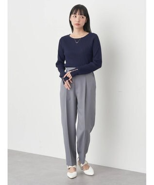 earth music&ecology テーパードパンツ Gray Mixture