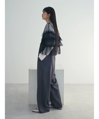 Green Parks armonia. ハイライズドサロペットパンツ Charcoal Gray