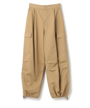 NAVE 【ReNave・セットアップ可/洗える】コットンリネンカルゼ  カーゴパンツ ベージュ系