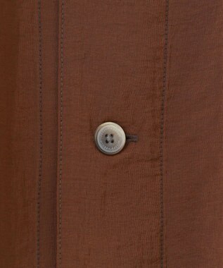 JOSEPH ABBOUD 【キングサイズ・サスティナブル】リンクルマイヤー シャツアウター ブラウン系