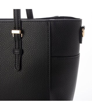 UNBILLION 【テレビ ドラマ着用アイテム】カシュカシュ cachecache / 横型金具ポイント2wayトートバッグ ブラック