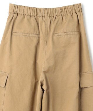 NAVE 【ReNave・セットアップ可/洗える】コットンリネンカルゼ  カーゴパンツ ベージュ系