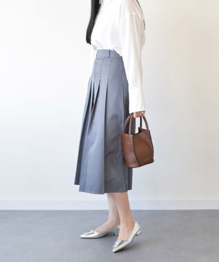 INTER-CHAUSSURES 【FABIO RUSCONI】ポインテッドトウバックルパンプス シルバー