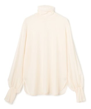 BEIGE， MOYE / ニットドッキング ロングスリーブブラウス  Ecru