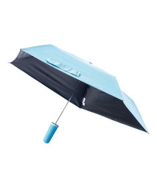 MOONBAT 【Pitaa】ハーフカプセル 無地 晴雨兼用日傘 折りたたみ傘 遮光率100%/UVカット率100%/UPF50+/遮熱効果/撥水加工/軽量/50cm サックスブルー