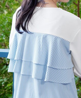 Tiaclasse 【洗える】バックフレアダイバープルオーバー オフホワイト