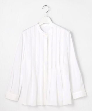 自由区 【カタログ掲載】ドレープブロードタック ブラウス オフ