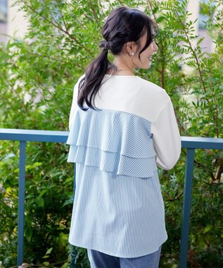 Tiaclasse 【洗える】バックフレアダイバープルオーバー オフホワイト