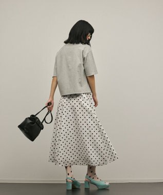 GRACE CONTINENTAL レイヤードロゴＴシャツ グレー