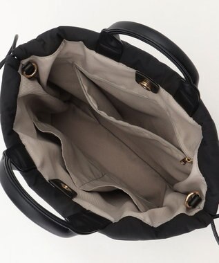 自由区 パディングキルトドロスト バッグ ブラック