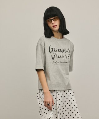 GRACE CONTINENTAL レイヤードロゴＴシャツ グレー