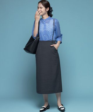 組曲 サスナロータイト スカート チャコールグレー系