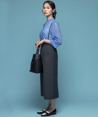 組曲 サスナロータイト スカート チャコールグレー系