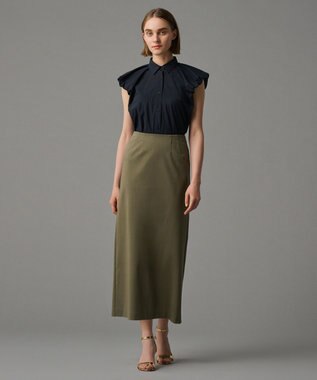 uncrave 【接触冷感・UVカット】ダブルフェイスジャージー スカート（uncrave STANDARD） オリーブ