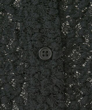Green Parks カットレースシャツプルオーバー Black
