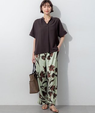 23区 【先行予約】ロゴ刺繍 雑材 トートバッグ ブラウン系