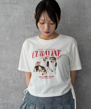 WEGO グラフィックショートサイドリボンドロストT 柄10