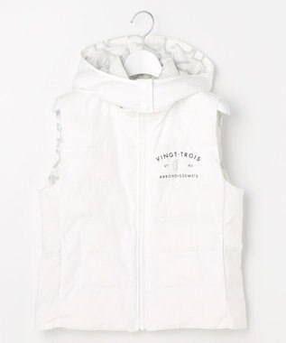 23区GOLF 【WOMEN】中綿リバーシブルベスト ホワイト系5