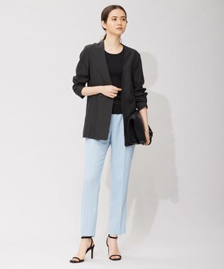 ICB 【洗える】 UnleashLite ノーカラージャケット ブラック系