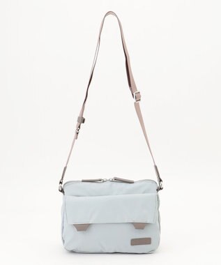 Y'SACCS ダブルタブ　トラベルポシェット ライトグレー