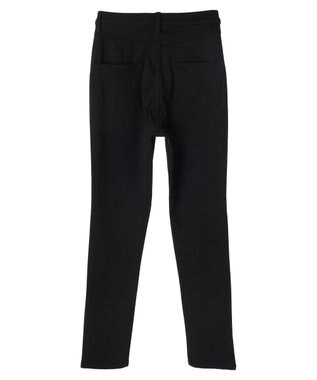 earth music&ecology 裏起毛スキニーパンツ Black