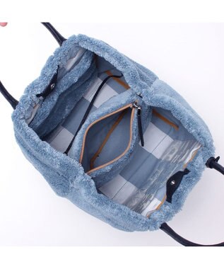 A.D.M.J. 【もこもこ】オスカー/コード刺しゅうキューブトート25cm(Dカン＋) BOSCO BLU