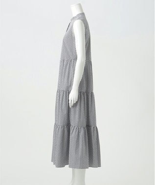 23区 【R(アール)】ジオメトリックペイズリープリント ワンピース ジオメトリックネイビー