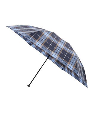 MOONBAT 【超軽量】マッキントッシュ フィロソフィー 折りたたみ傘 Barbrella チェック 55cm UV ネイビーブルー