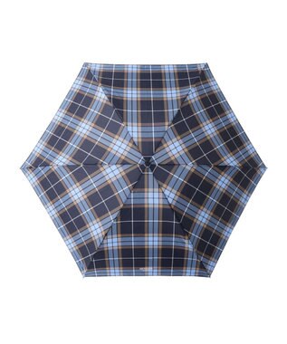 MOONBAT 【超軽量】マッキントッシュ フィロソフィー 折りたたみ傘 Barbrella チェック 55cm UV ネイビーブルー