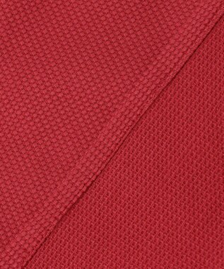 23区GOLF 【WOMEN】スクエアカノコ 長袖 ポロシャツ ワイン系