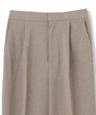BEIGE， 【洗える/接触冷感/速乾/UVケア対応・Precious ９月号掲載】BATEAU / イージーウエストサイドスリットタックパンツ Taupe