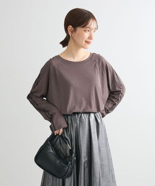 Green Parks シアークロップドプルオーバー Gray