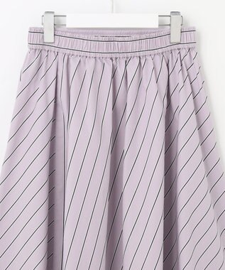 UNFILO ストライプスカート ライラック系1