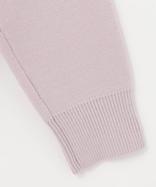 ANY SIS 【洗える】リブコンビボタン ニット ローズグレー