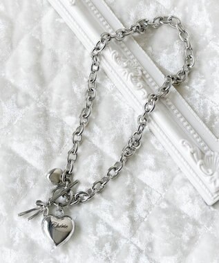 WEGO Lハートモチーフチャームネックレス