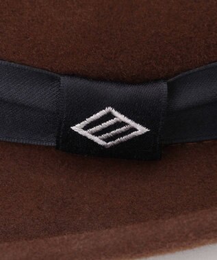 JOSEPH ABBOUD 【サイズ調整可】フェルトハット ダークブラウン系