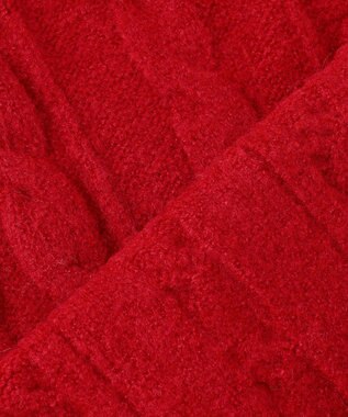 組曲 KIDS 【S-Lサイズ】 ケーブルニットカーディガン レッド