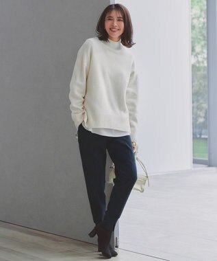 UNFILO L 【東レ開発素材にリニューアル！】beauty warm 最愛ジョグパン ネイビー