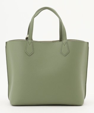 LA BAGAGERIE 【MONICA】バイカラーミディトートバッグ グリーン