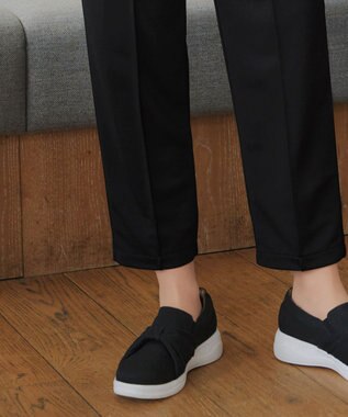 Tiaclasse 【洗える・接触冷感・紫外線ケア・サラごこち】選べるパンツ(テーパード/ワイド） ブラック：テーパード