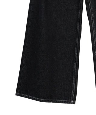 earth music&ecology タックホックデニムパンツ Black