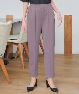 Tiaclasse 【洗える・接触冷感・紫外線ケア・サラごこち】選べるパンツ(テーパード/ワイド） ピンクモカ：ワイド