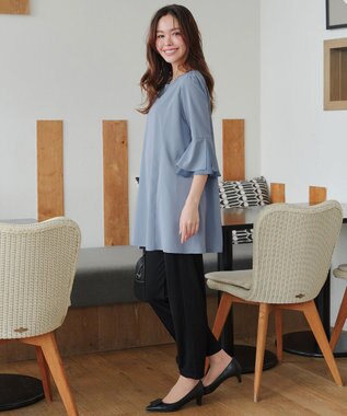 Tiaclasse 【洗える・接触冷感・紫外線ケア・サラごこち】選べるパンツ(テーパード/ワイド） ブラック：テーパード